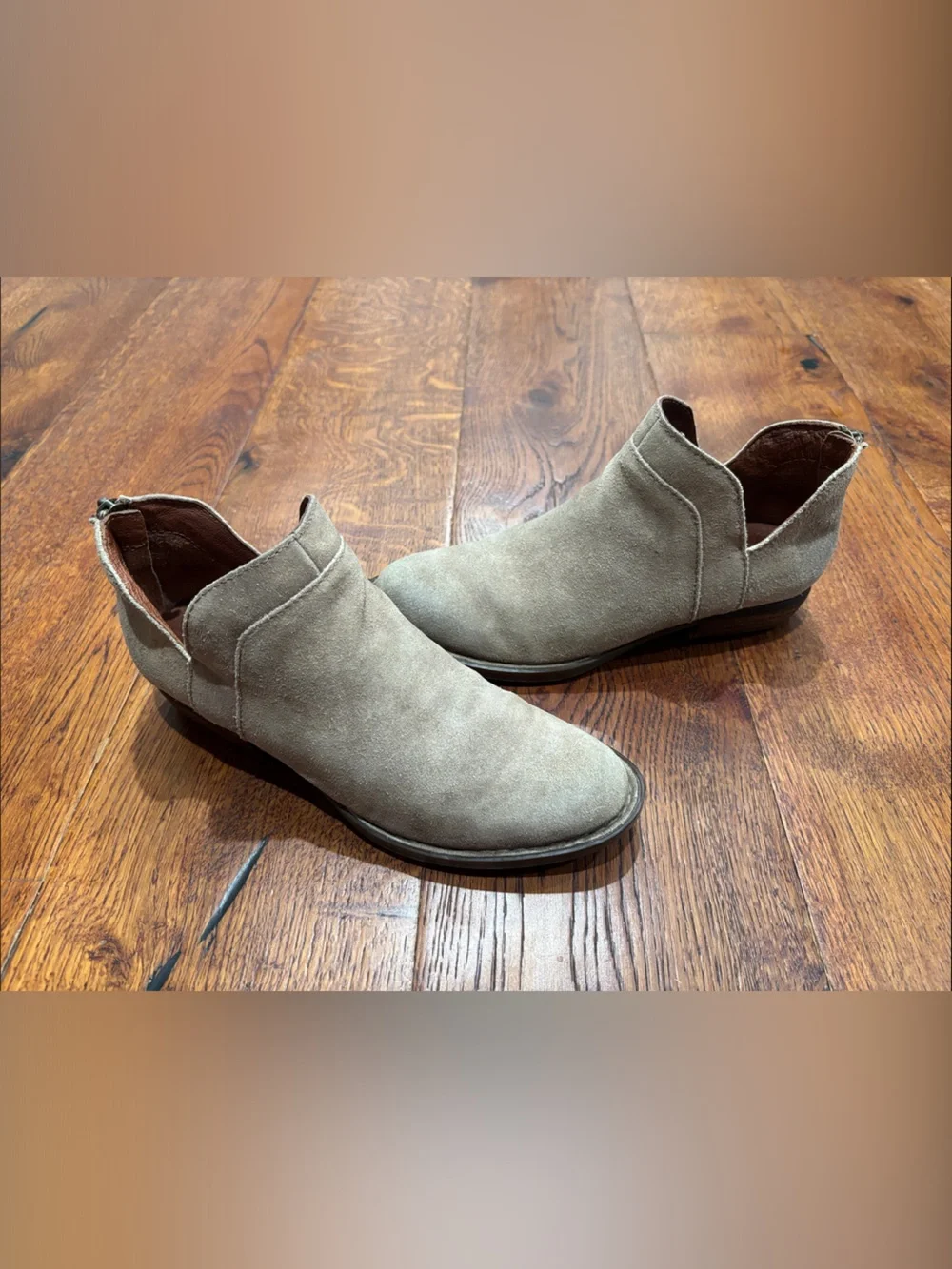 Born Women’s Suede Ankle Bootie - Taupe